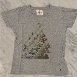 Eleven Paris Gray Kids T-Shirt with Graphic Design